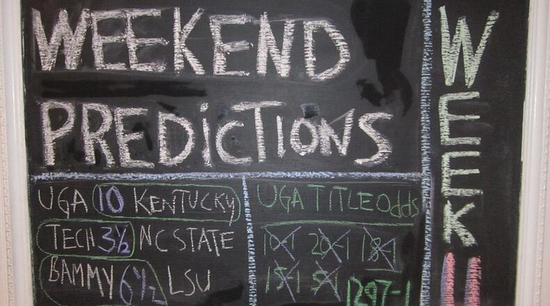 National title odds for Georgia have dropped just a bit. (W.P. Glamour Shots)
