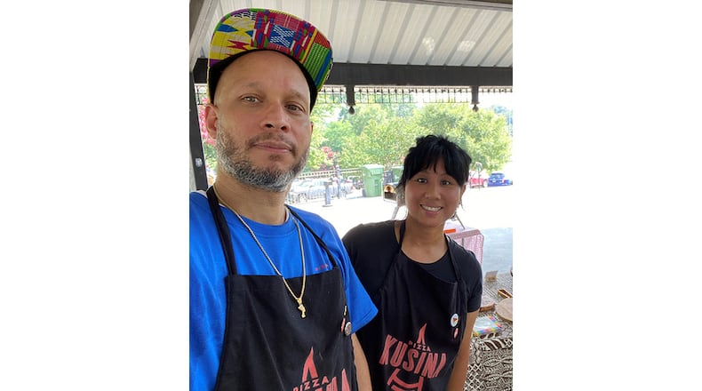 Roger Spence and Lorena Asidao-Spence own and operate Atlanta pizza pop-up Pizza Kusina. / Courtesy of Pizza Kusina