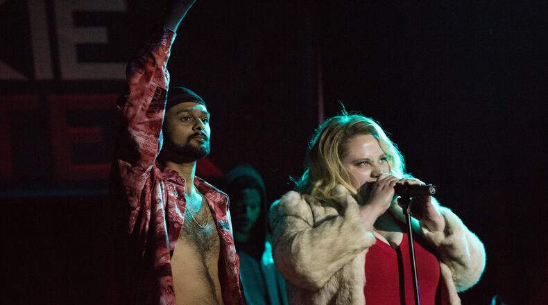 Siddharth Dhananjay and Danielle Macdonald star in the film “Patti Cake$.” Contributed by Jeong Park/Twentieth Century Fox