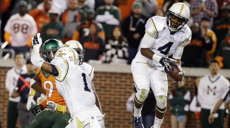 Georgia Tech won't play Miami until the second-to-last week of the regular season, the first time the Hurricanes and Jackets will meet that late since 2008. (ASSOCIATED PRESS)