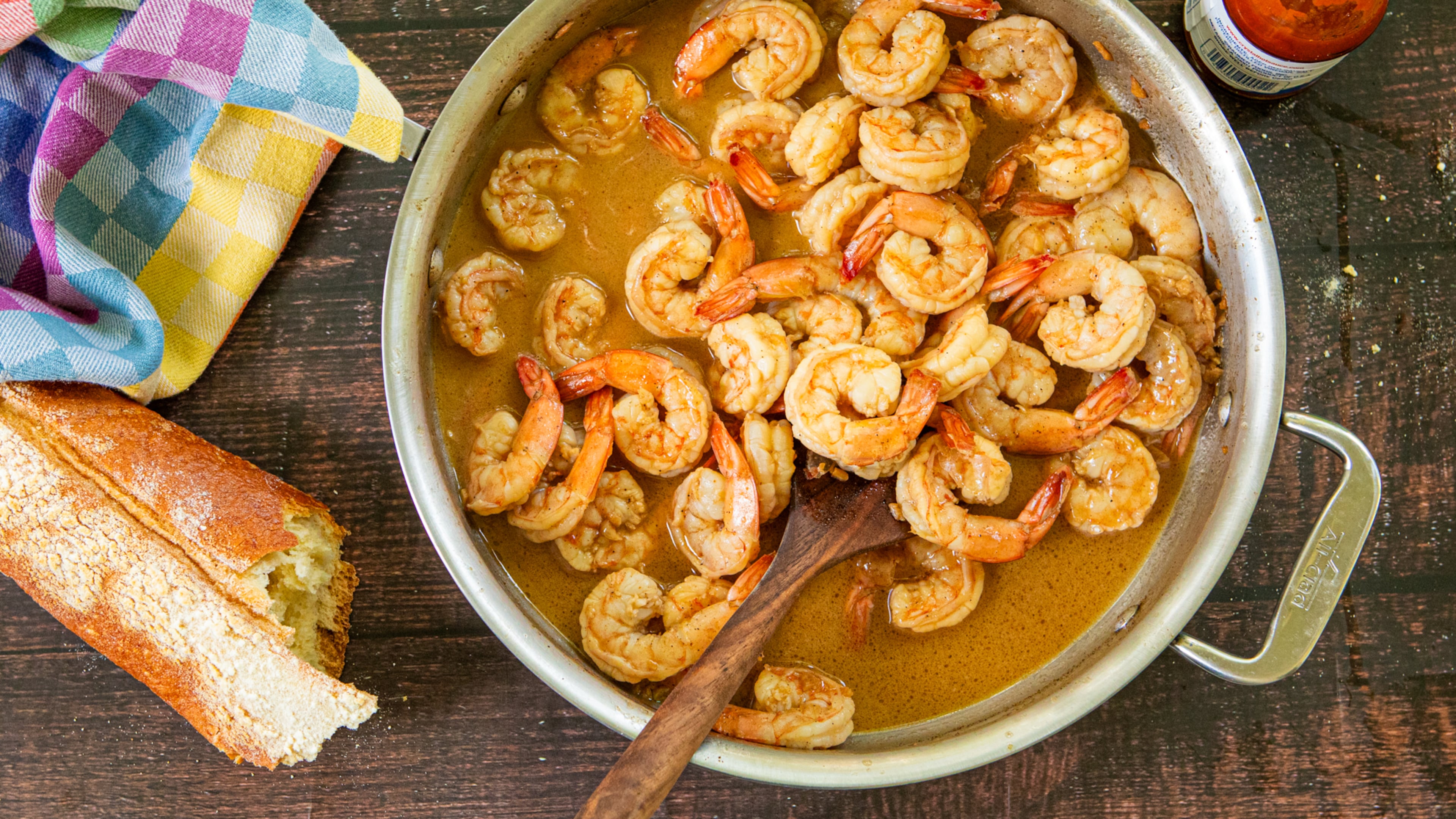 New Orleans-Style Barbecue Shrimp. (Aaliyah Man for the AJC/Food styling by Kate Williams)