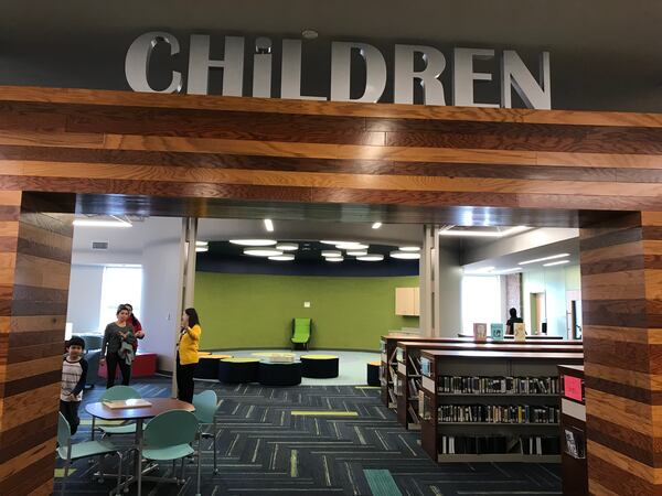 The new Sewell Mill Library and Cultural Center replaced the East Marietta Library. (Meris Lutz/AJC)