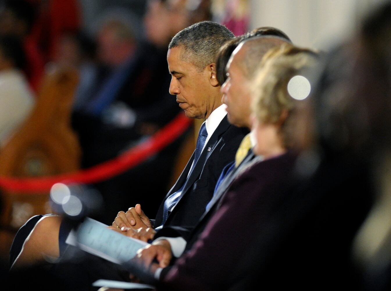 April 18, 2013: President, first lady attend healing service