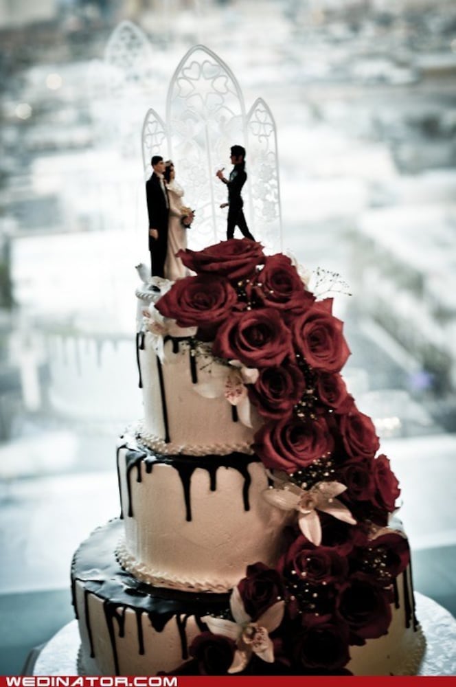 Funny, odd wedding cakes