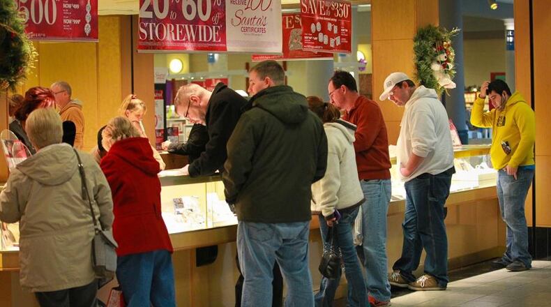 A Kay Jeweler’s at a mall in Ohio. A resident reported someone opened a fake credit card account at a store in Ohio and changed more than $8,000 in merchandise.