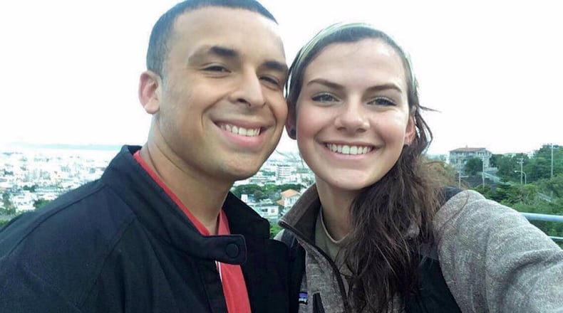 Sailor Savannah Cagle and Airman 1st Class Gabriel Antonio Fuentes-Lebron died Thursday in a motorcycle crash in Japan. (Credit: Facebook)
