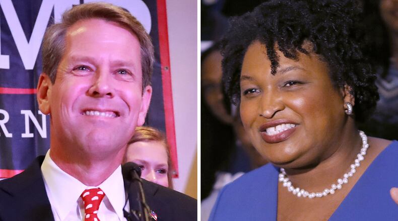 Republican Brian Kemp will face Democrat Stacey Abrams in the Georgia gubernatorial election in November.
