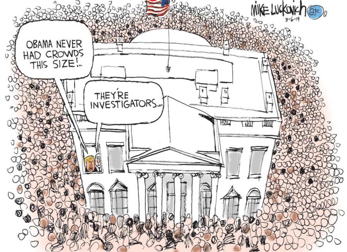 Mike Luckovich Round File for March 2019
