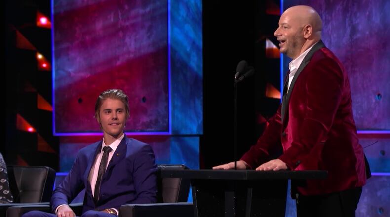 Jeff Ross, the Comedy Centeral Roastmaster General, takes down Justin Bieber earlier this year. CREDIT: Comedy Central