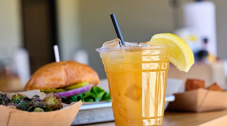 Canton's Community Burger has a smoked apple whiskey sour on its menu. Courtesy of Brandon Amato