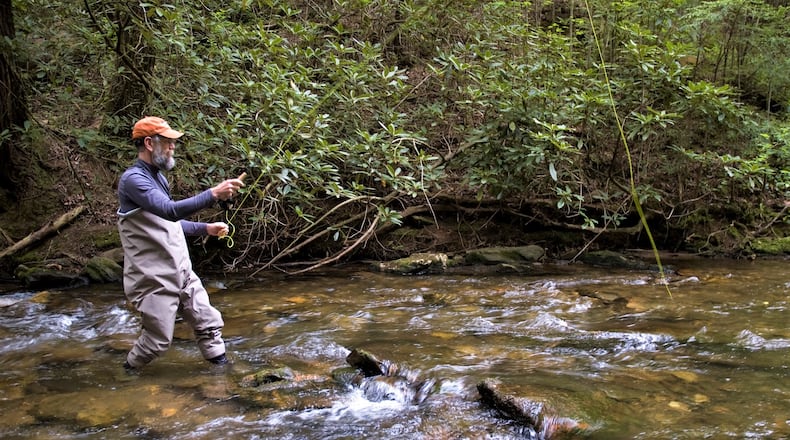 Dukes Creek, a trophy trout fishing stream sought out by anglers from around the country, flows through the heart of Smithgall Woods State Park.
(Courtesy of Alpine Helen-White County CVB)