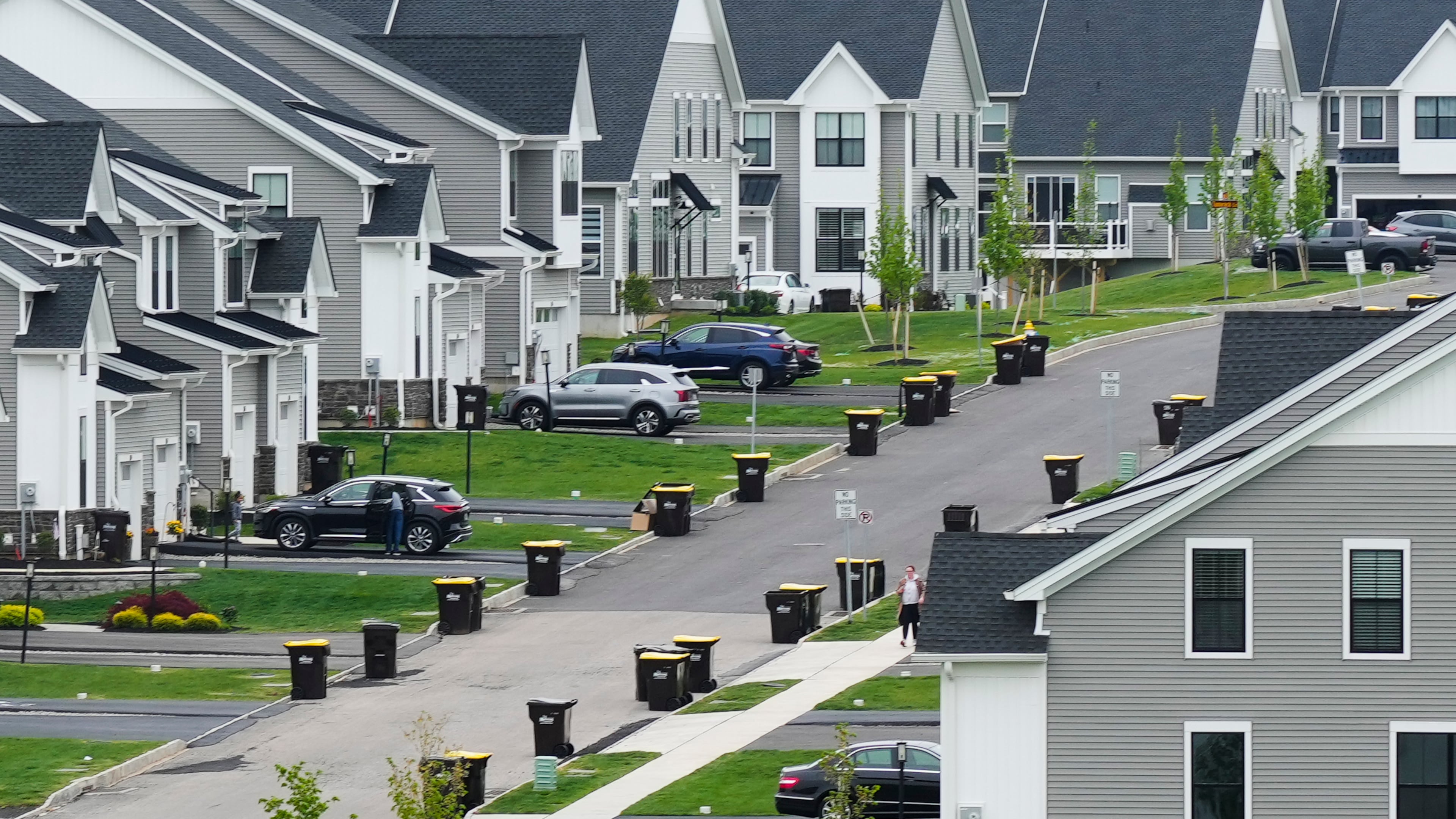 FILE - A development of new homes in Eagleville, Pa., is shown on April 28, 2023. (AP Photo/Matt Rourke, File)