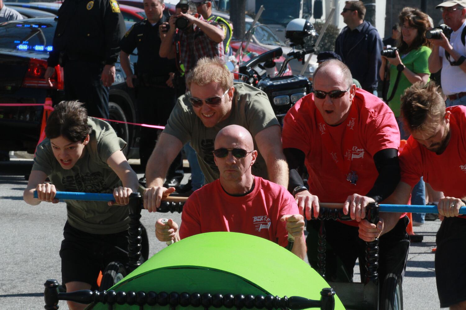 Family Promise Bed Race in Gwinnett