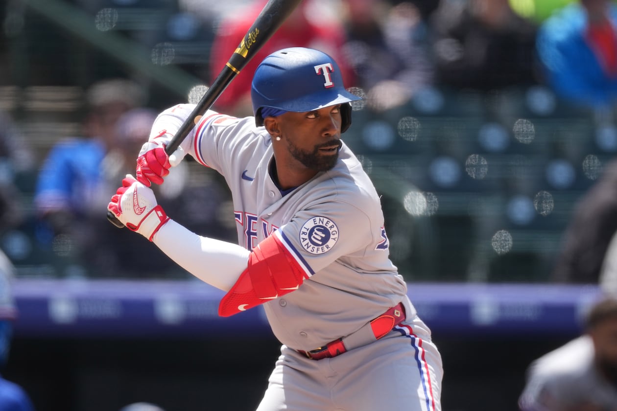 Former Texas Rangers designated hitter Andrew McCutchen is now part of the Braves organization. (David Zalubowski/AP file)