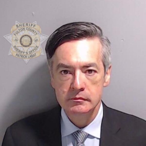 In this handout provided by the Fulton County Sheriff's Office, former Trump lawyer Kenneth Chesebro poses for his booking photo on Aug. 23, 2023 in Atlanta. Former President Donald Trump and 18 others facing felony charges in the indictment related to tampering with the 2020 election in Georgia have been ordered to turn themselves in by August 25. (Fulton County Sheriff's Office via Getty Images/TNS)