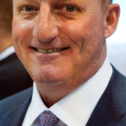 FILE - Berkshire Hathaway Vice Chairman Greg Abel is seen at the CenturyLink Center, May 5, 2018, in Omaha, Neb. (AP Photo/Nati Harnik, File)