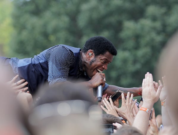  Vintage Trouble - with lead singer Ty Taylor - provided one of the most electrifying sets of the day. (Akili-Casundria Ramsess/Eye of Ramsess Media)