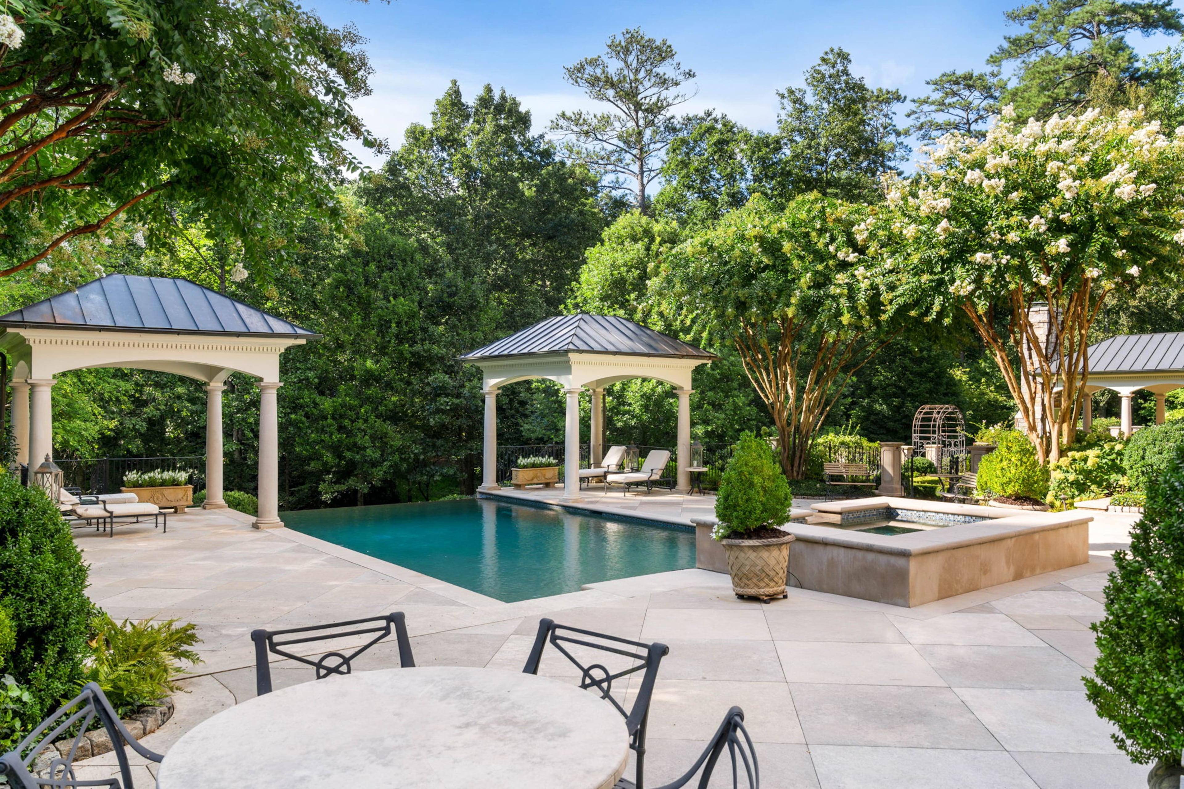 Sold for $12,865,000, the Buckhead property features over 14,000 square feet of living space in the main house alone.