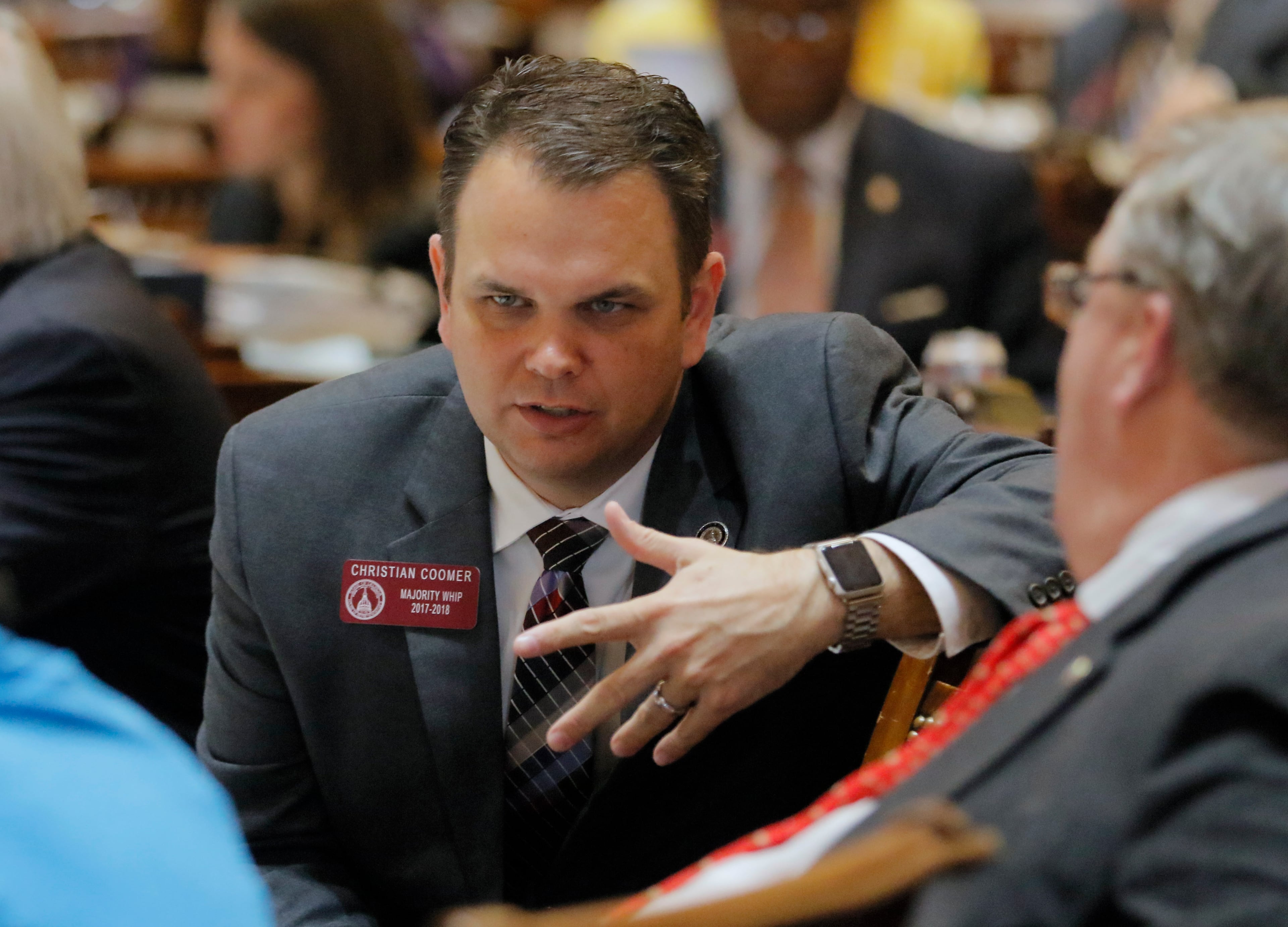 Christian Coomer is a former Republican majority whip in the state House and a U.S. Air Force judge advocate who capped his career on the bench of the Court of Appeals of Georgia. (Bob Andres/AJC 2017)