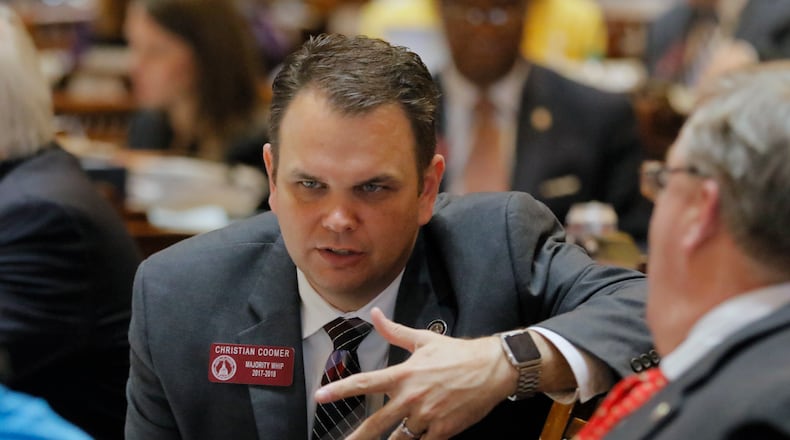 Georgia Court of Appeals Judge Christian Coomer, when he served as a legislator in the state House of Representatives in 2017. (BOB ANDRES /BANDRES@AJC.COM)
