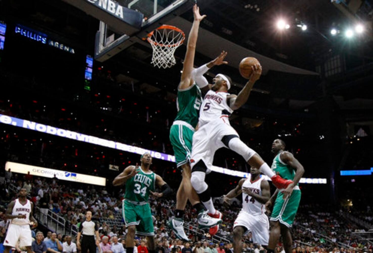 Hawks open playoff series with Celtics