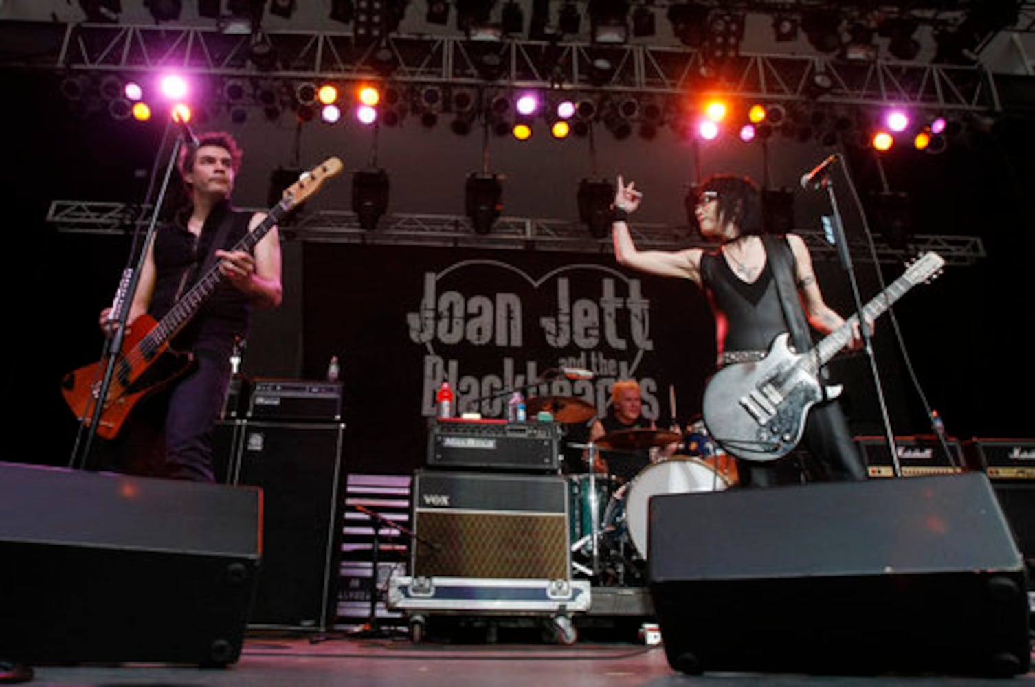 Joan Jett and Billy Idol perform at Chastain Park