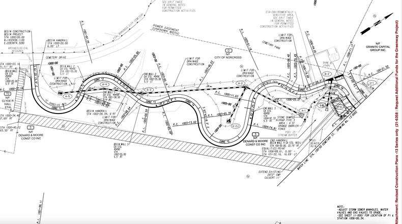 Norcross recently passed a resolution to request an additional $4,444,000 in funding from the Atlanta Regional Commission to support changes to the Norcross Greenway Project. (Courtesy City of Norcross)