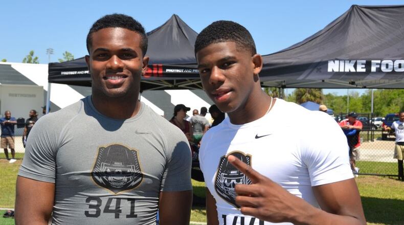 Four-star Louisiana ATH Bruce Jordan-Swilling (left) and three-star CB Tre’ Swilling (right).