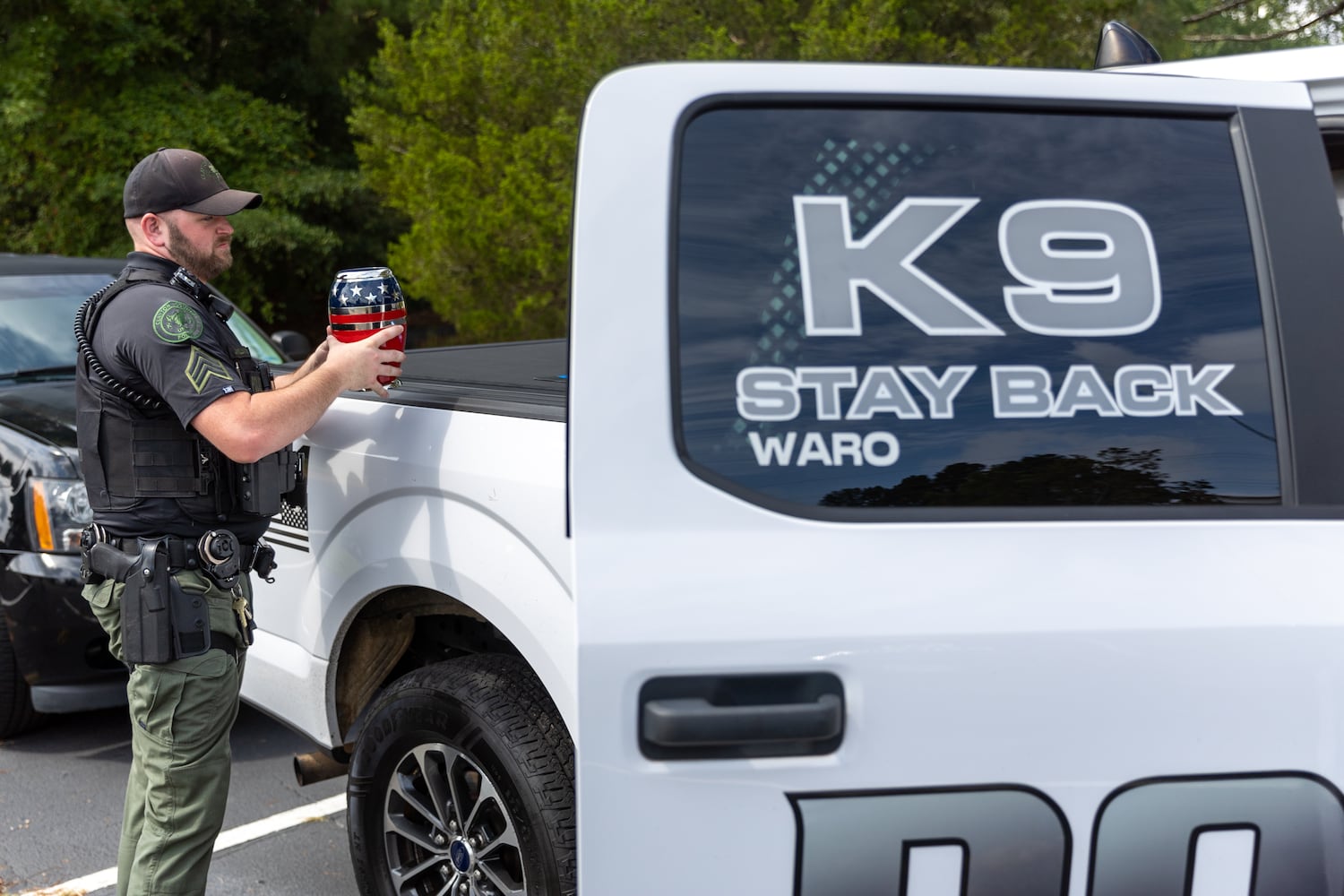 Clayton County police K-9 Waro memorial service