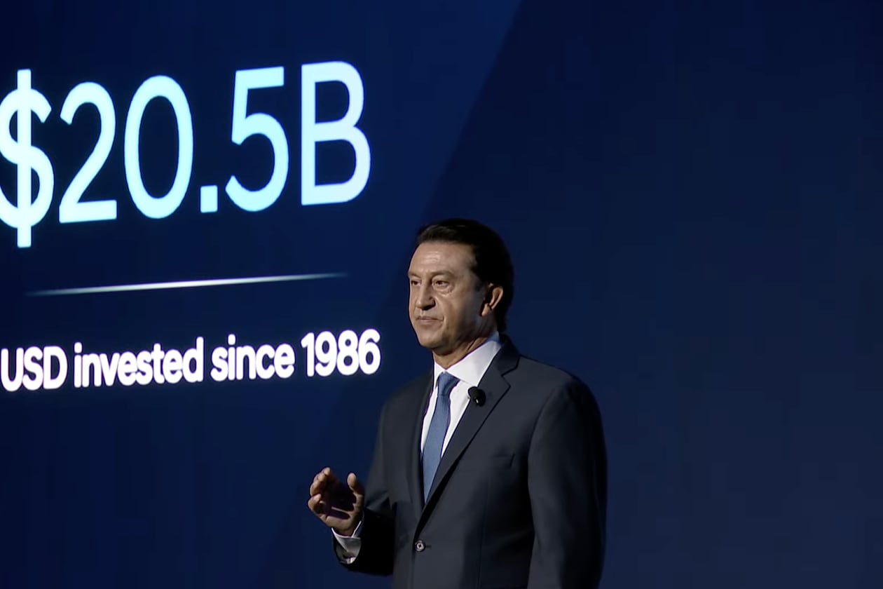 Hyundai Motor Co. CEO and President José Muñoz — pictured announcing the second phase of construction and investment at the automaker's Georgia Metaplant in September — said Wednesday that an unnamed White House official called Muñoz and said he or she was "didn't know" about the September raid at HL-GA Battery on Hyundai's campus near Savannah. (Courtesy of Hyundai Motor Co.)