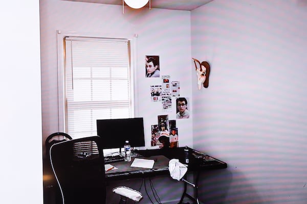 Colt Gray, charged in the Apalachee High schooting, had a shrine to a school shooter shrine in his bedroom. (Abbey Cutrer/AJC)