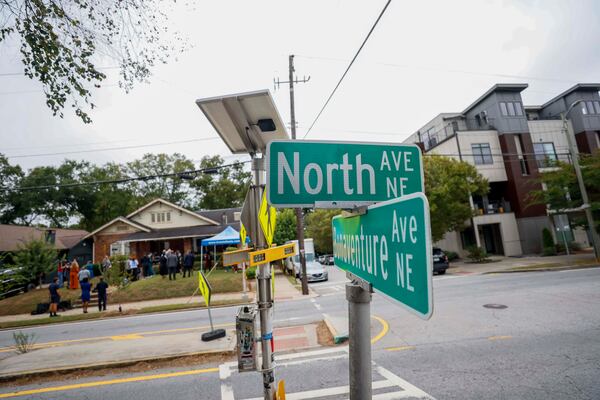 The contrasts between old and new homes are notable in the Poncey-Highland neighborhood, where displacement of longtime residents has been a significant issue. However, the city of Atlanta's Anti-Displacement Tax Relief Fund Program has helped older residents stay in their homes. (Miguel Martinez/AJC)