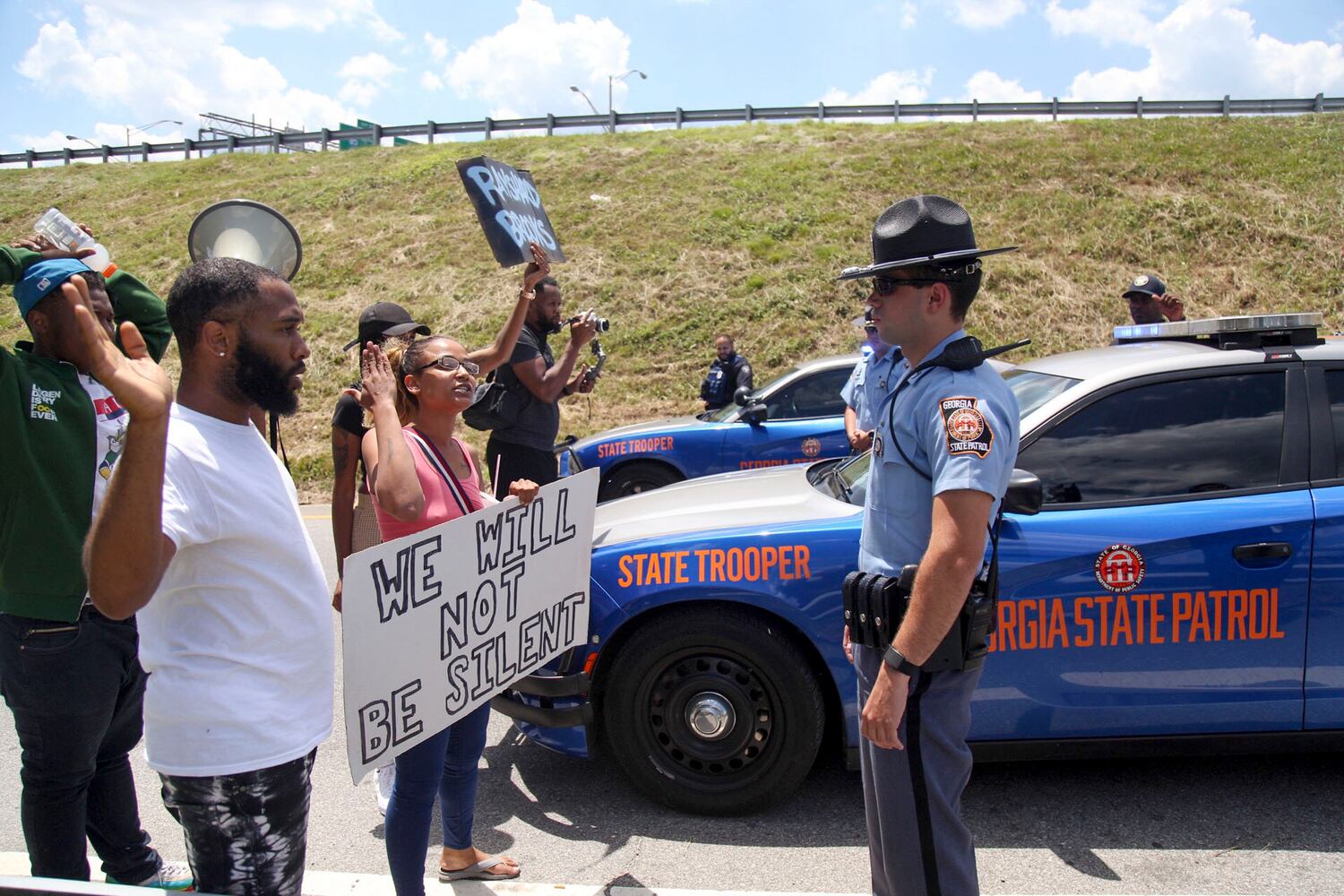 PHOTOS: Protesters gather in Atlanta over Friday’s police shooting