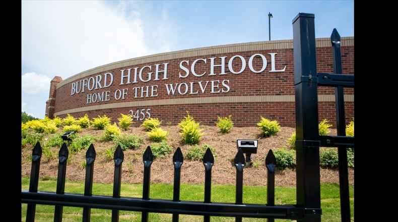 Buford City Schools stopped requiring masks on school buses Monday, Feb. 21, 2022. AJC file photo