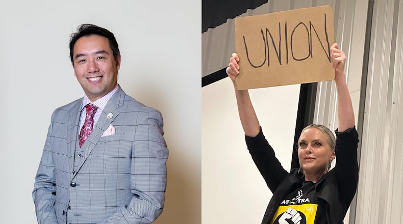 The 2024 Georgia Film Day scheduled for March 18, 2024 at Atlanta City will feature Rep. Long Tran and actress Elaine Hendrix. AJC FILE PHOTOS