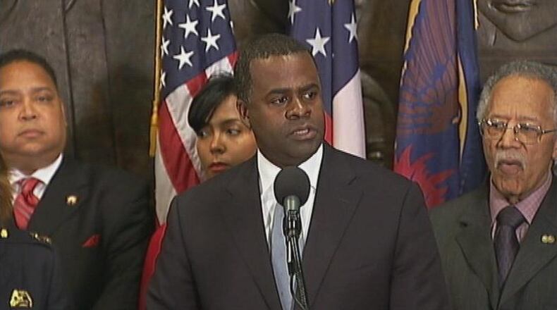 Atlanta Mayor Kasim Reed spoke out for the first time Monday about two Atlanta police officers who were killed late Saturday night when their police helicopter crashed while searching for a missing child.
