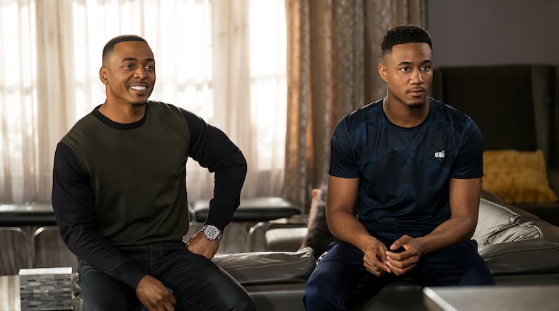RonReaco Lee (Reggie) and Jesse T. Usher (Cam) star in "Survivor's Remorse" on Starz. CREDIT: Starz