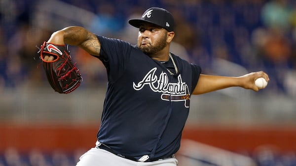 Braves reliever Luiz Gohara pitched the final three innings Thursday for a save in his first major league relief appearance.