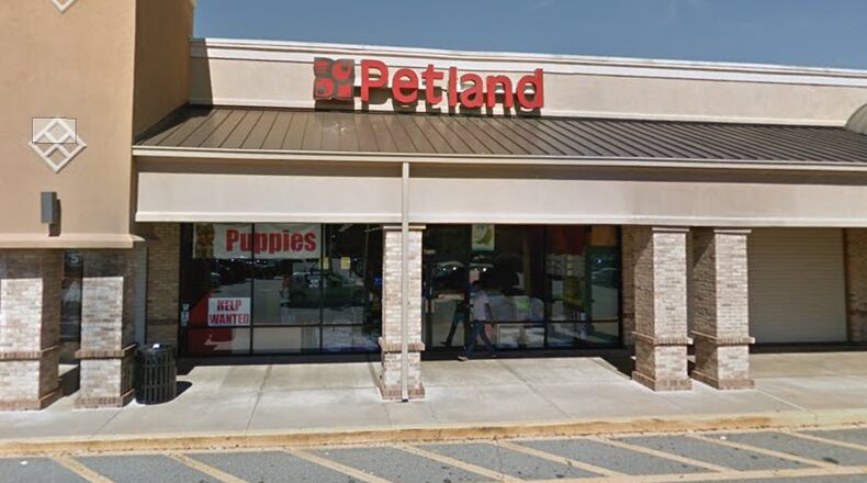 Five puppies were stolen from the Petland in Dunwoody on Friday morning.