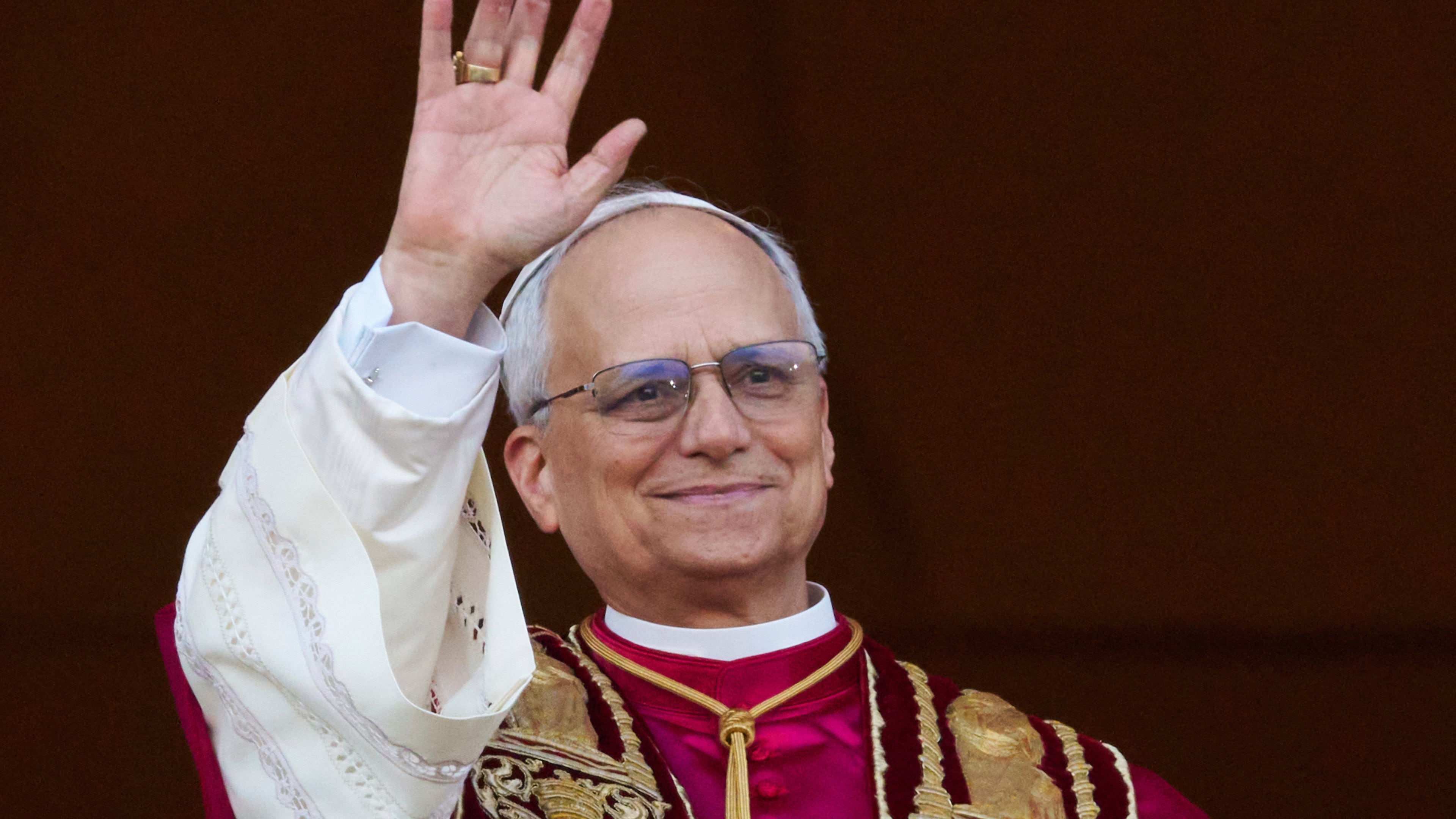 FILE - Newly elected Pope Leo XIV appears at the balcony of St. Peter's Basilica at the Vatican, May 8, 2025. (AP Photo/Alessandra Tarantino, File)