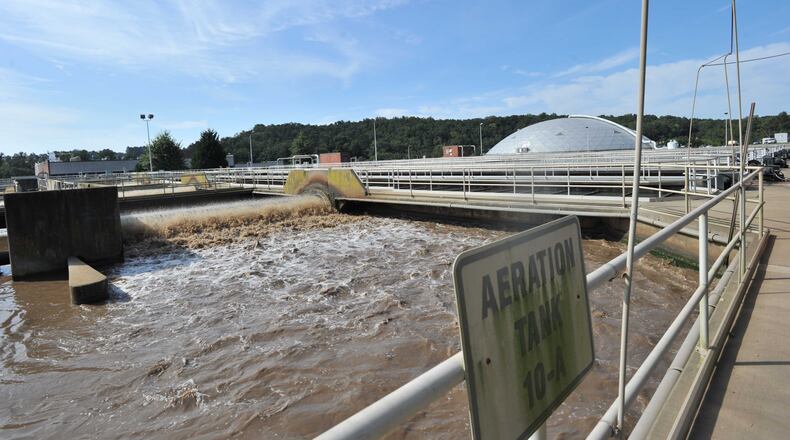 Picture shows Snapfinger Creek Advanced Wastewater Treatment Facility on Sept. 20, 2013. HYOSUB SHIN / HSHIN@AJC.COM