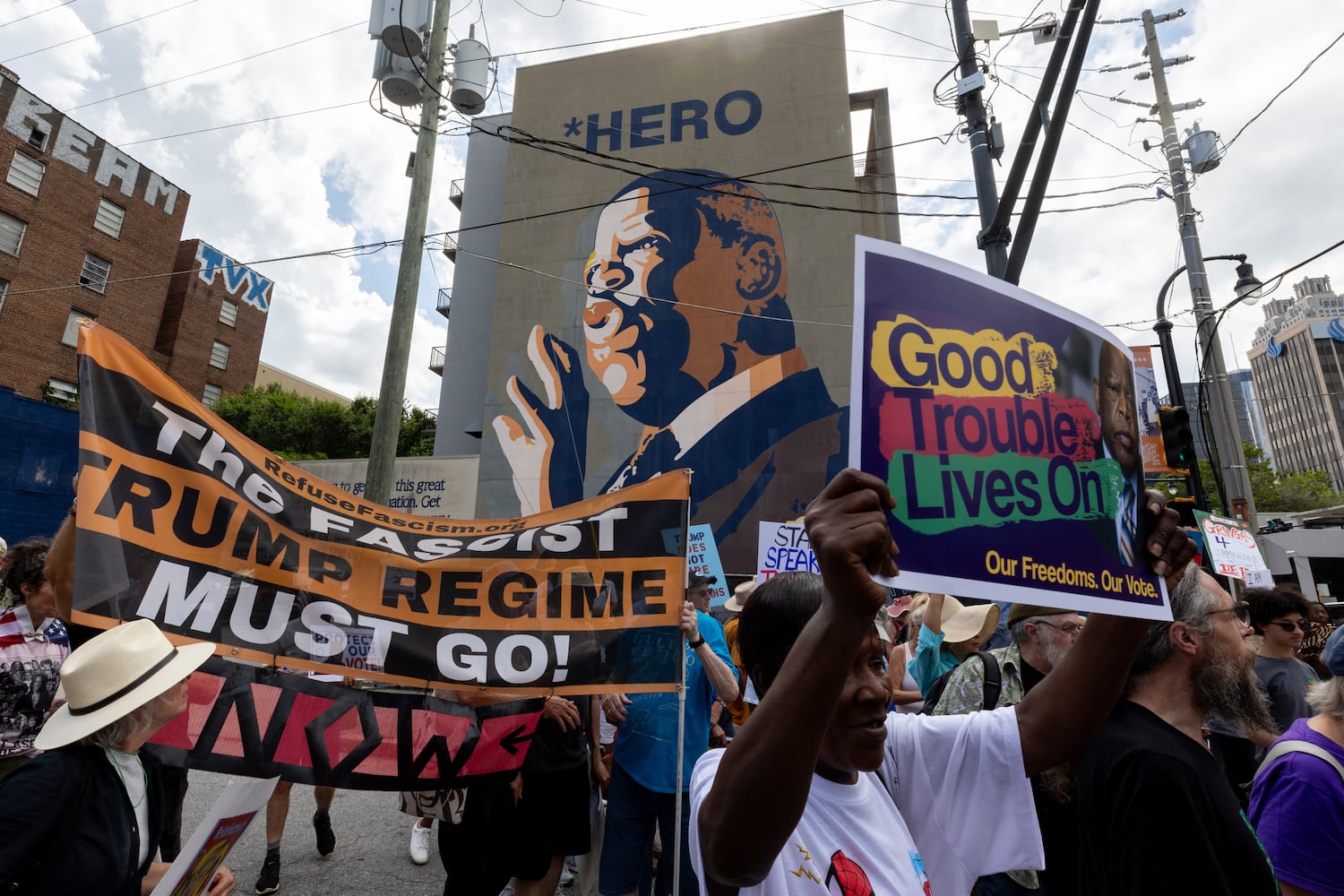 Good Trouble protest