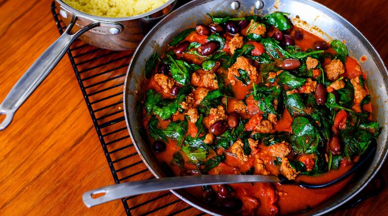 Spiced Lamb, Tomato and Spinach Stew. CONTRIBUTED BY HENRI HOLLIS