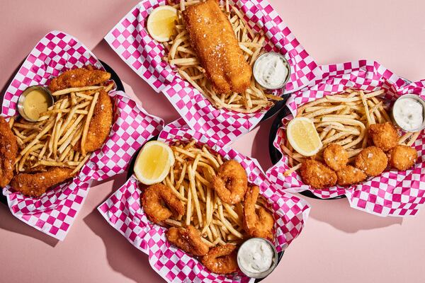 Fried fish and chicken baskets are among the offerings at Small Fry. (Courtesy of Andrew Thomas Lee)