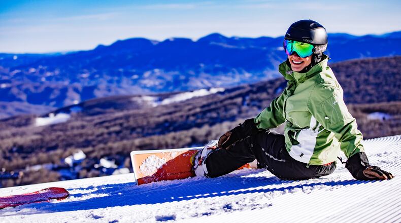 Skiing and snowboarding at Beech Mountain North Carolina