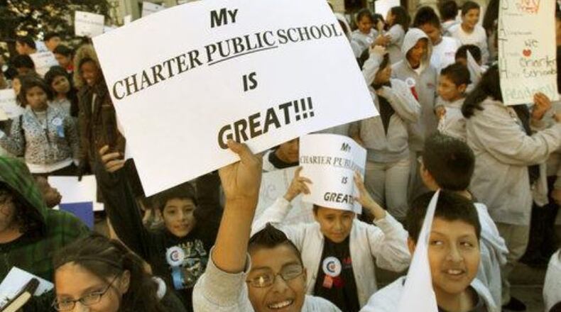 Students were among those rallying a few years ago at the Gold Dome for increased charter school spending. (AJC/John Spink)