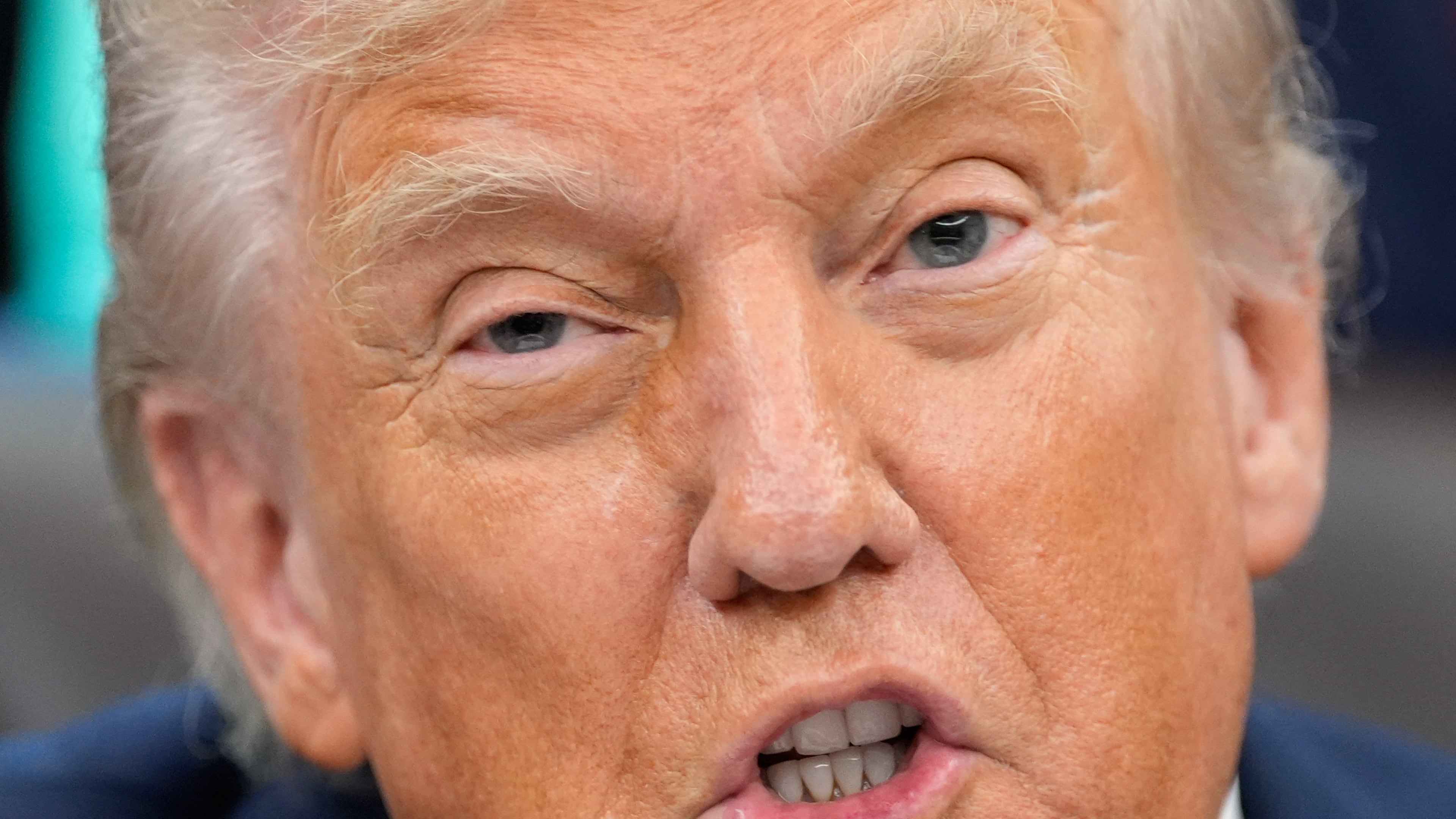 President Donald Trump speaks in the Oval Office of the White House, Tuesday, Sept. 30, 2025, in Washington. (AP Photo/Alex Brandon)