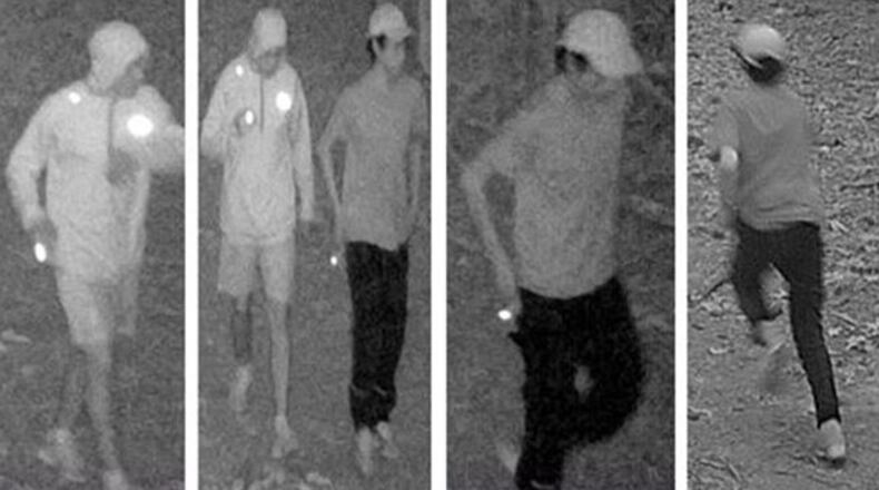 A man told police he was jogging in a Gwinnett Park on Tuesday morning when two men stabbed him and stole $700 in cash.