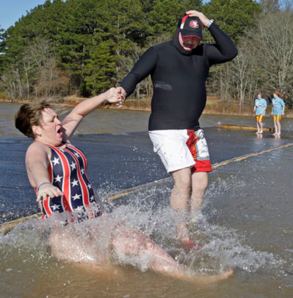 Polar bears take on Lake Lanier