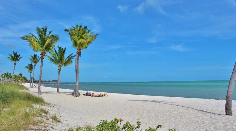 A beach in Key West, Florida. The state's GDP surpassed $1 trillion dollars, making it as large as some world economies.